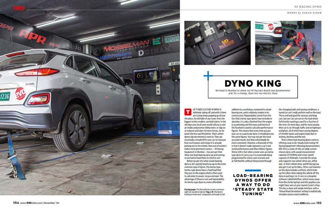 N1 Racing Equipment, Mustang’s Affiliate in India, is Featured In EVO India Magazine