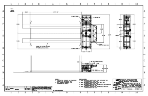 Drawing of MD-1100 with 4 post lift thumbnail