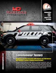 Mustang Dynamometer Police Speedometer Tester Brochure