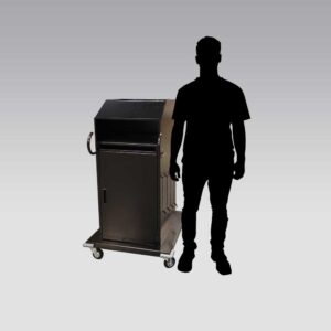 Roll-around controls computer cart - Mustang Dynamometer