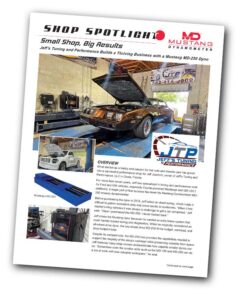 Mustang's Shop Spotlight, PDF brochure - JTP